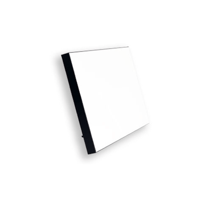 ChromaLuxe 7" x 5" Sublimation MDF Wood Photo Panel w/ Kickstand - Gloss White/Black Back - HeatPressNation