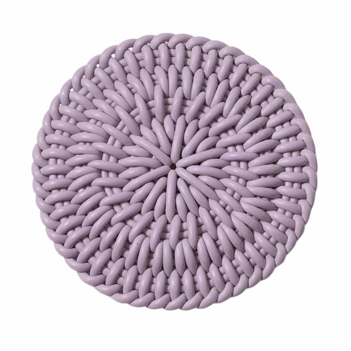 Circle Seat Cushion Seat Pad Shore Studios Small Monochrome Lavender