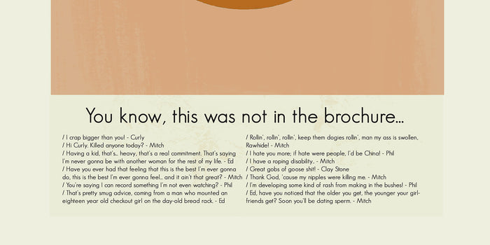 City Slickers Inspired Mid-Century Modern Print | 12"x18" or 18"x24" Print only