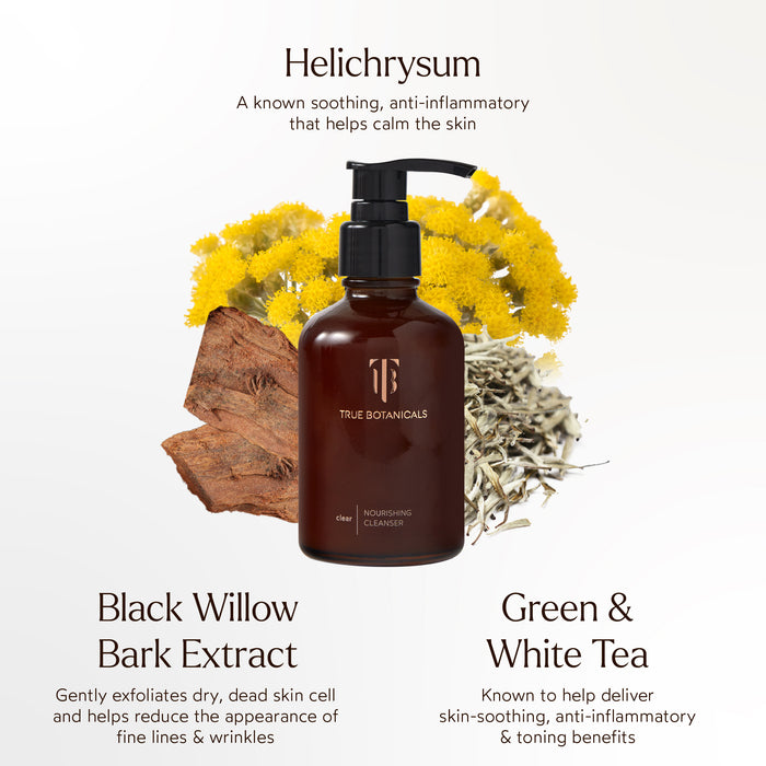 True Botanicals-CLEAR Nourishing Cleanser-Skincare-Ingredients_ClearCleanser_2048x2048_fe5f4dc6-b012-44ed-bdae-7269136cedab-The Detox Market |