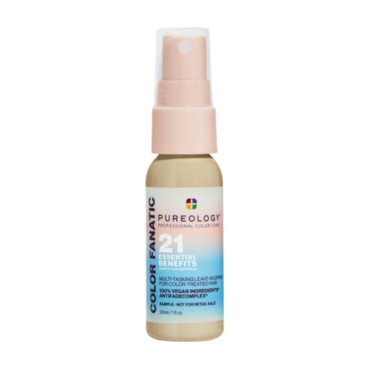 30ml mini spray bottle of Pureology Color Fanatic Multi-Tasking Leave-In.