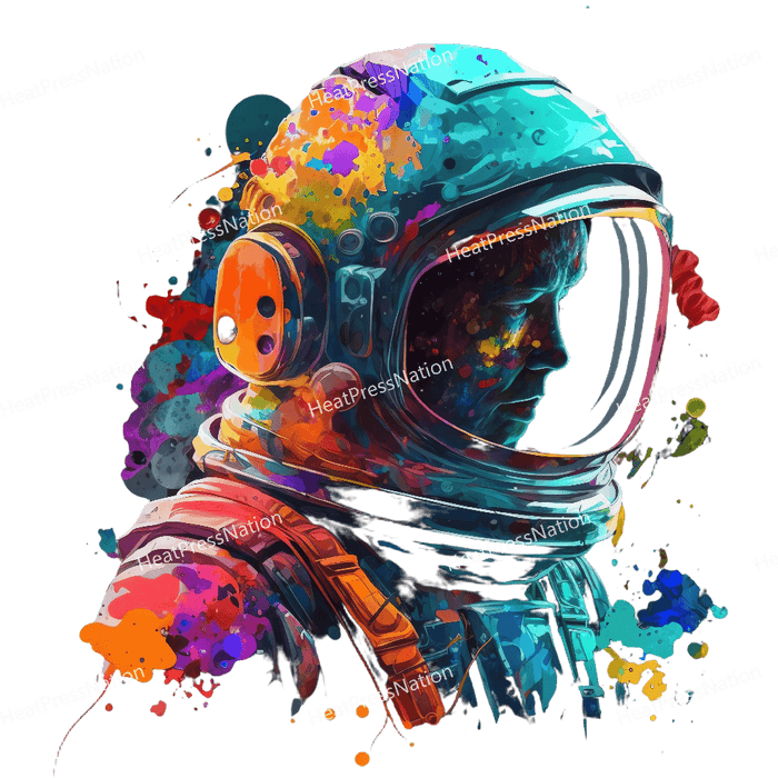 Colorful Astronaut Design - HeatPressNation
