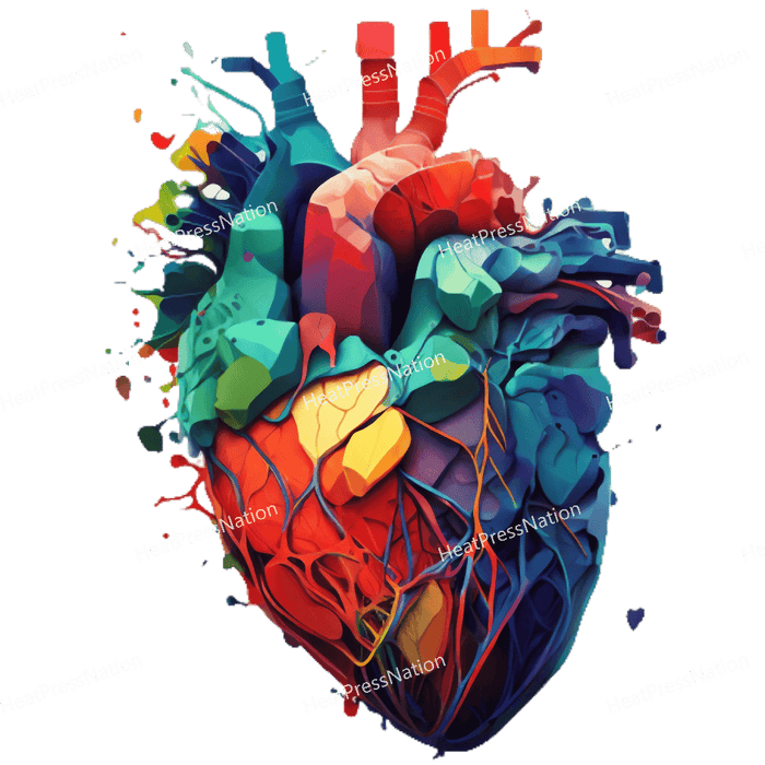 Colorful Heart Design - HeatPressNation