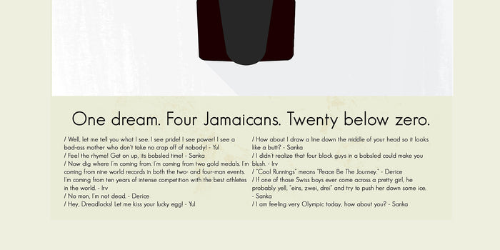 Cool Runnings Inspired Mid-Century Modern Print | 12"x18" or 18"x24" Print only