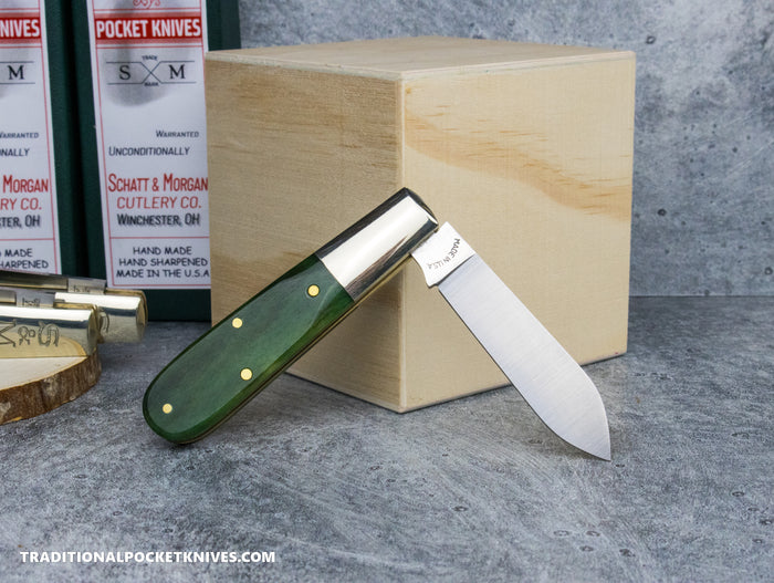 Cooper Cutlery Schatt&Morgan Cutlery #69 Barlow Smooth Green Camel Bone (SGCB)