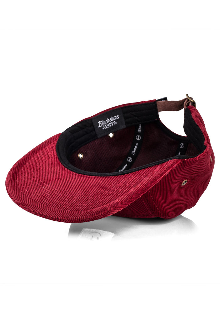 Blackskies-Crimson-5-Panel-Cap-Baseball-Hat-Camper-Cord-Winered-Bottom