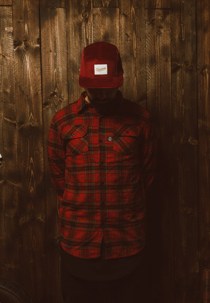 Blackskies-Crimson-5-Panel-Cap-Ruby-Cord-Hat