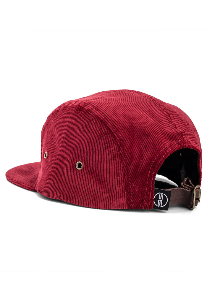 Blackskies-Crimson-5-Panel-Cap-Baseball-Hat-Camper-Cord-Winered-Fly