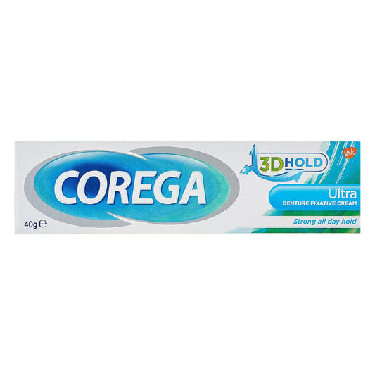 Corega Ultra Denture Fixative Cream - 40g, Denture Adhesives