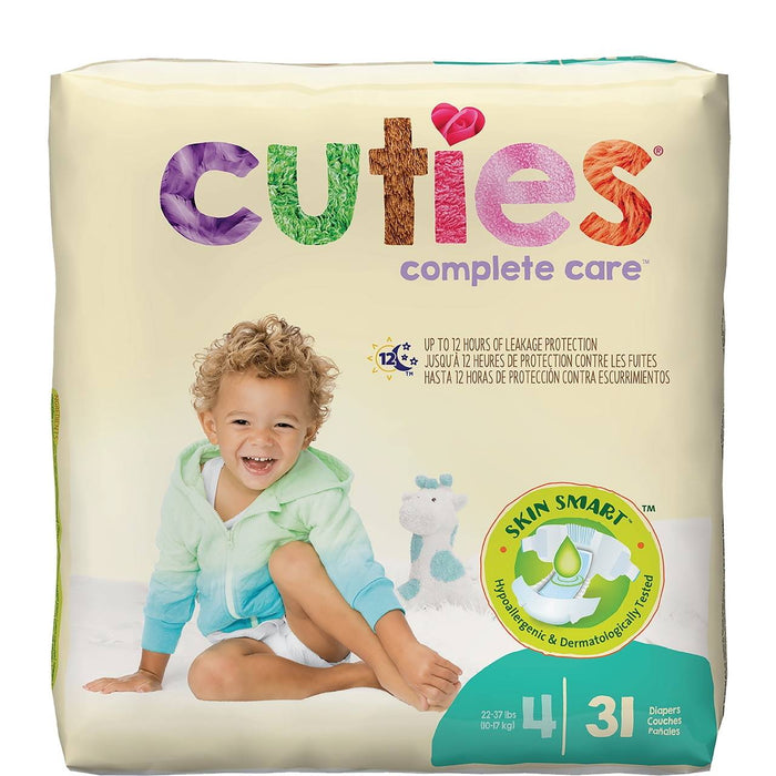 Cuties Complete Care Baby Diapers, Size 4 - CR4001-Pack - LL Medico
