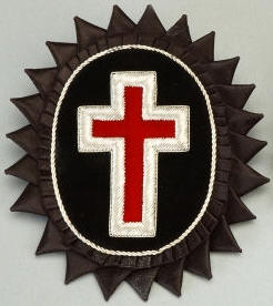 D7062 Rosette for Chapeau - Sir Knight Chapeau Cross in Bullion