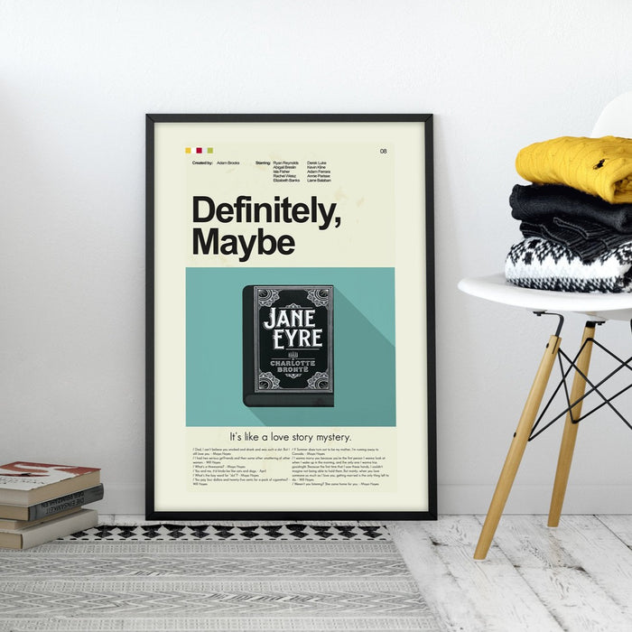 Definitely, Maybe Inspired Mid-Century Modern Print | 12"x18" or 18"x24" Print only