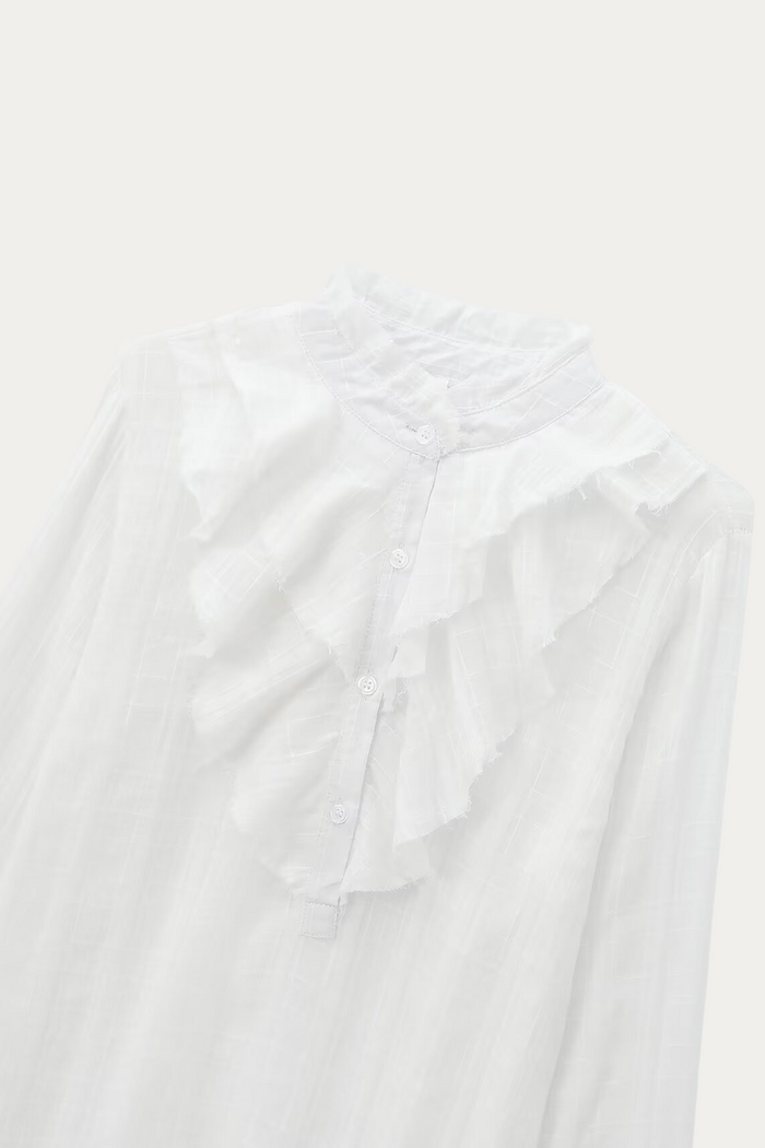 Diana Ruffled Neck Blouse
