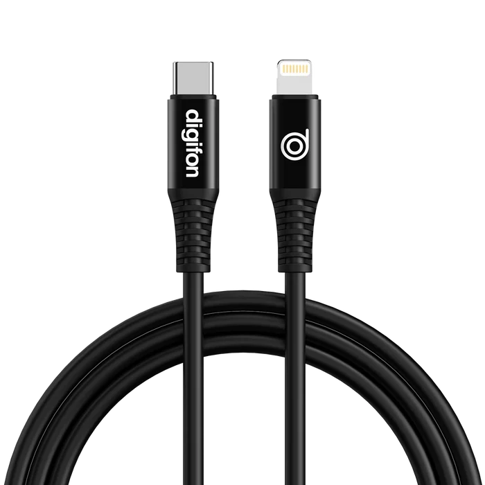 Digifon Cheetah USB-C to Lightning 2m Cable 30W – Black - Office R Us Lagos