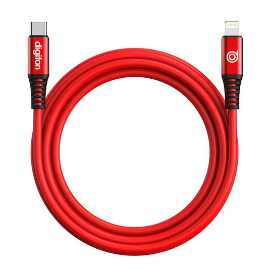 Digifon Cheetah USB-C to Lightning 2m Cable 30W – Red - Office R Us Lagos