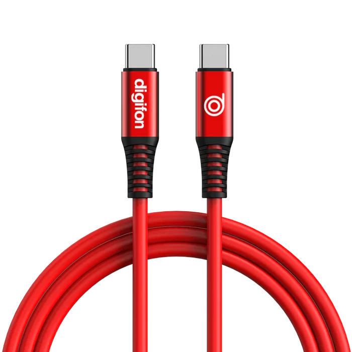 Digifon Cheetah USB-C to USB-C 2m Cable 60W – Red - Office R Us Lagos
