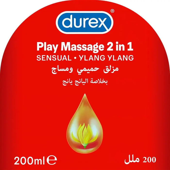 Durex Play Massage 2 In 1 Sensual Gel Lube 200ml Durex