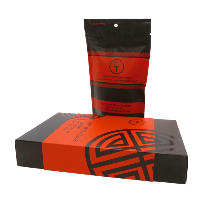 Earl Grey Blue Flower Gift Box side view | tea gift New Zealand | t leaf T
