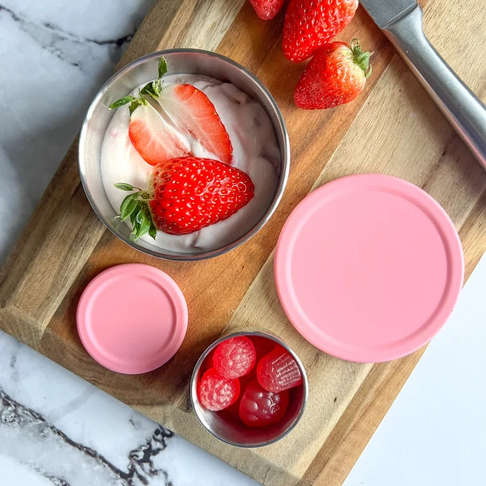 EcoCocoon Stainless Steel Leak-Proof Snack Pots - Set of 2