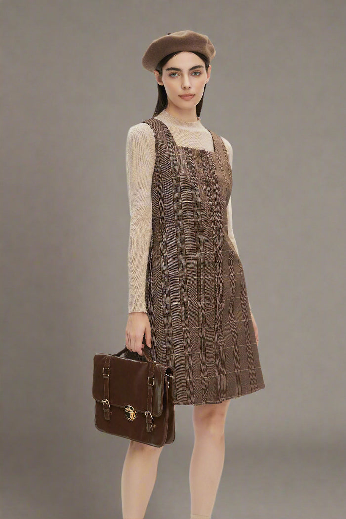Eleanora Plaid Mini Dress