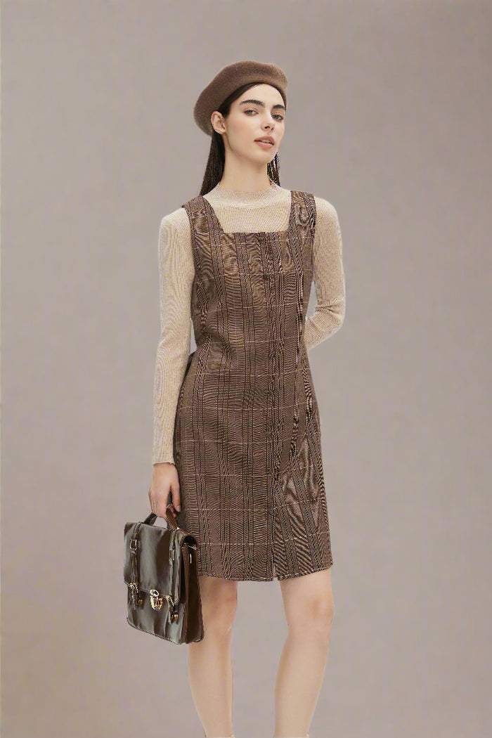Eleanora Plaid Mini Dress