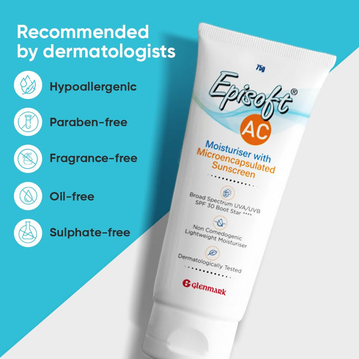 Episoft AC Moisturiser with Sunscreen (SPF 30) - Cosmosentials