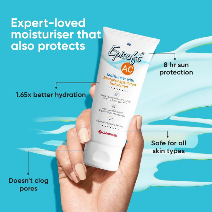 Episoft AC Moisturiser with Sunscreen (SPF 30) - Cosmosentials