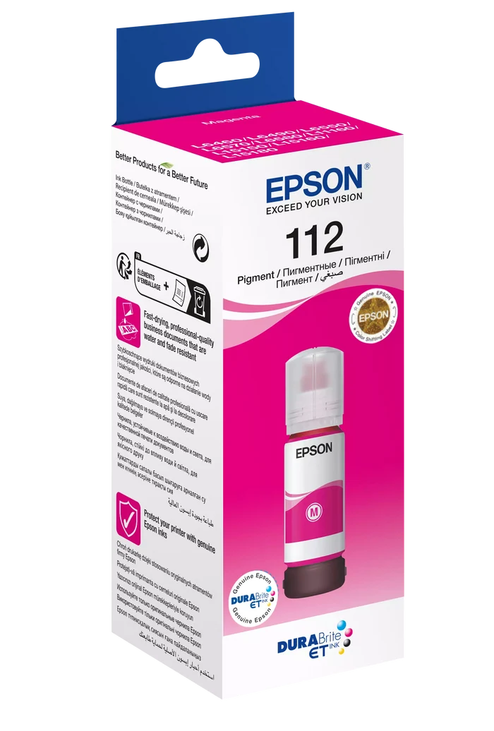 Epson 112 EcoTank Magenta Original Ink - T06C34A