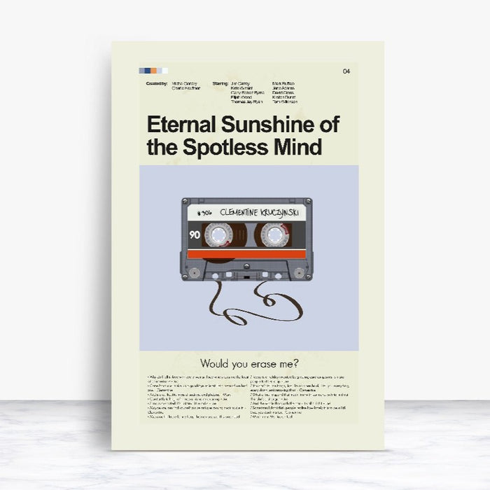 Eternal Sunshine of the Spotless Mind Inspired Mid-Century Modern Print | 12"x18" or 18"x24" Print only