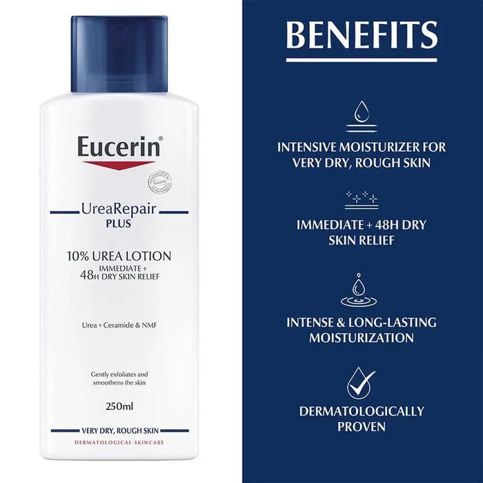 Eucerin UreaRepair Plus 10% Urea Lotion For Dry & Rough Skin 250ml Eucerin