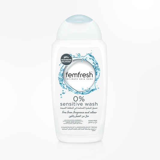 Femfresh Intimate 0% Sensitive Wash - 250ml, Feminine Douches