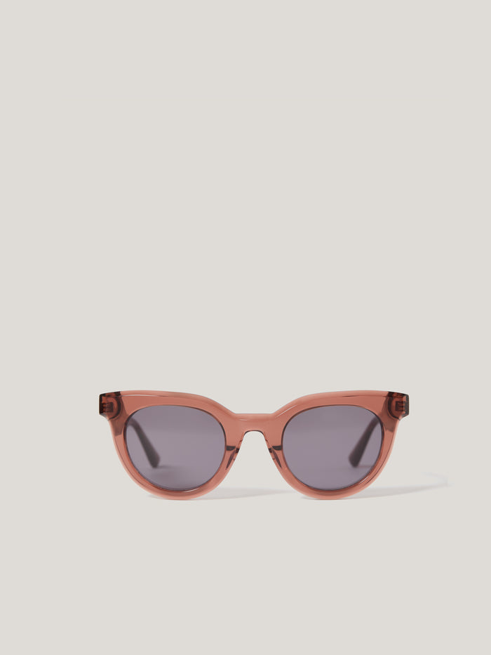 Ferndale Round Sunglasses | Dark Pink