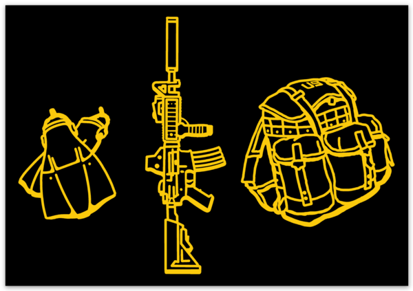 Fin Shoot Ruck Sticker