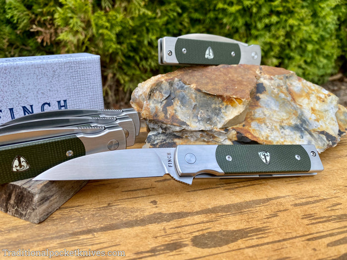 Finch Holliday Sequoia Green Linen Micarta