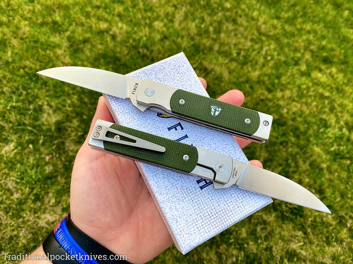 Finch Holliday Sequoia Green Linen Micarta