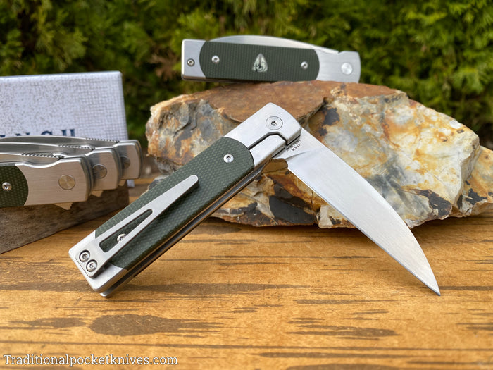 Finch Holliday Sequoia Green Linen Micarta