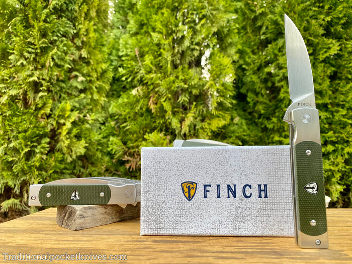 Finch Holliday Sequoia Green Linen Micarta