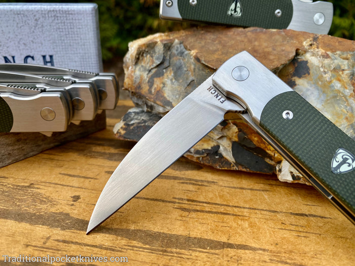 Finch Holliday Sequoia Green Linen Micarta