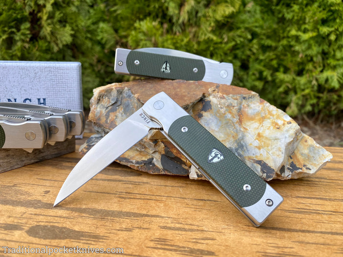 Finch Holliday Sequoia Green Linen Micarta