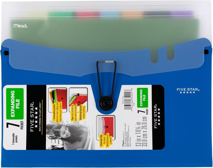 Five Star 7-Pocket Expanding File - Office R Us Lagos