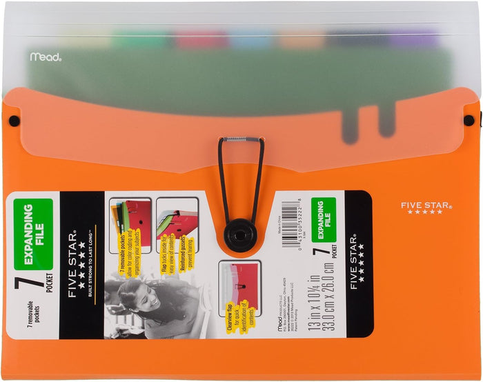 Five Star 7-Pocket Expanding File - Image 4 - Office R Us