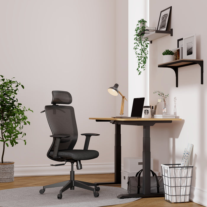 FlexiSpot Ergonomic Office Chair - Black - Image 2 - Office R Us