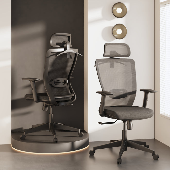 FlexiSpot Ergonomic Office Chair - Black - Image 3 - Office R Us