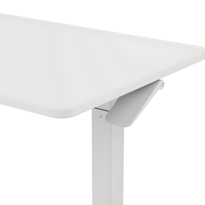 FlexiSpot Gas-Lift Adjustable Table – White PB Board (800 × 500 mm)