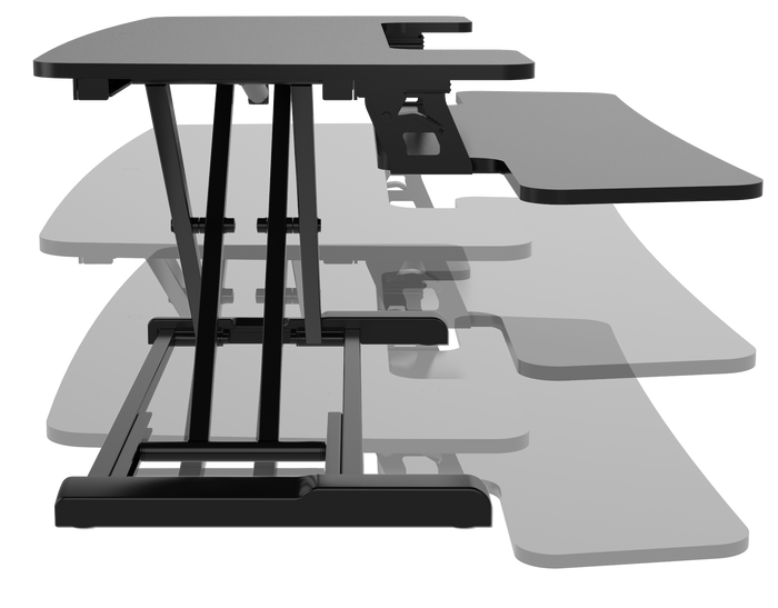 FlexiSpot Sit-and-Stand Desk Converter – Black - Image 6 - Office R Us