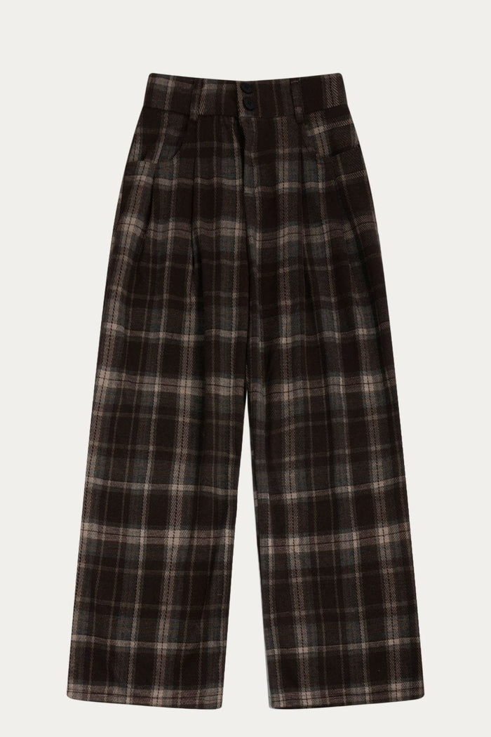 Francesca Plaid Wide Leg Pant