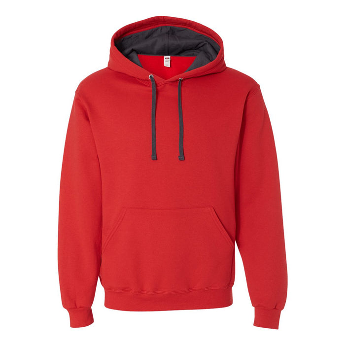 FRUIT OF LOOM - SOFSPUN BRICK HEATHER HOODIE *
