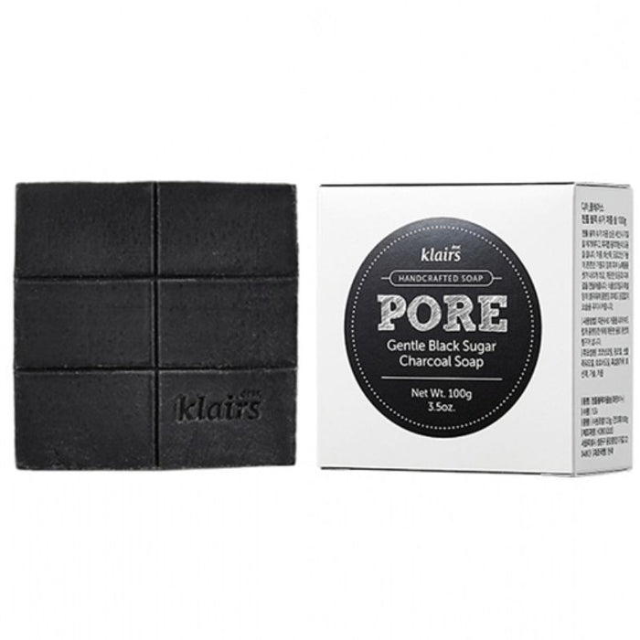 Klairs Gentle Black Sugar Charcoal Soap - Korean-Skincare