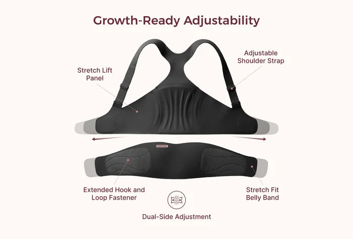 Go As You Grow™ Maternity Belly Band - Black