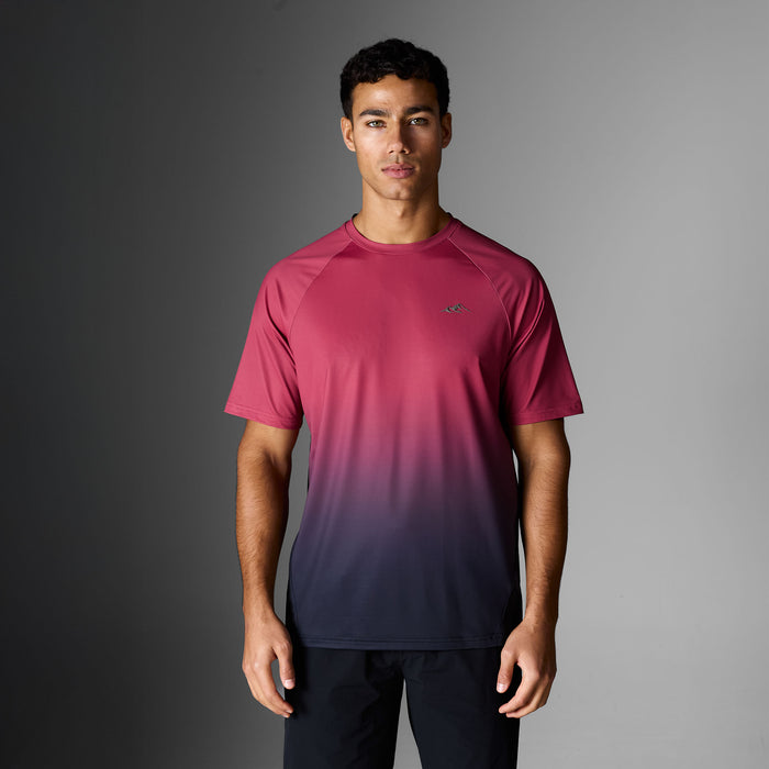 Gradient Motion T-Shirt | Black/Red